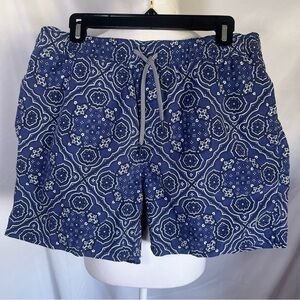 Reyn Spooner Men's 6" Swim Trunks,‎ Kaimana Bandana-Twilight Blue Size Medium